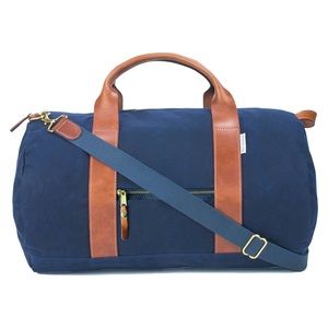 NWT JCrew collab Boarding Pass Weekend Duffel Blue